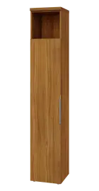 SIN 6 - 4DN kancelářská skříň, 1-dveřová/nika, levá, 2170x400x400, ořech světlý